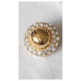 Céline-vintage brooch 1990's CELINE PARIS-Golden,Other,Gold hardware