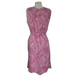 Autre Marque vestido linho e seda, taille 38. Rosa