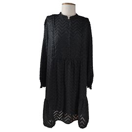 Noa Noa Midikleid schwarz Viscose Schwarz