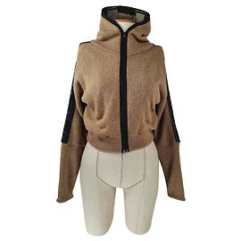Autre Marque Cardigan com capuz Demobaza Lã Acrílico Multicor