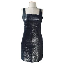 Versace Jeans Couture Kleid Grau Silbrig Anthrazitgrau