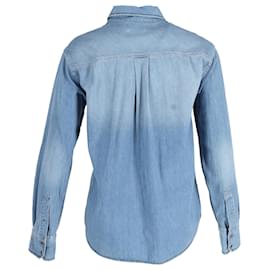 Isabel Marant-Isabel Marant Jeanshemd mit Knöpfen aus blauer Baumwolle-Blau