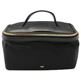 Anya Hindmarch-Anya Hindmarch Small Vanity Kit in Black Nylon -Black