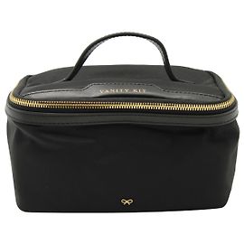 Anya Hindmarch Small Vanity Kit in Black Nylon  Black