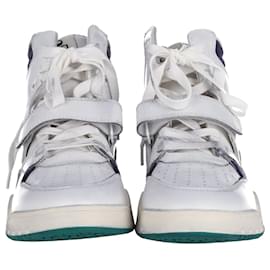 Isabel Marant-Isabel Marant Alsee High-Top-Sneakers aus weißem Leder-Weiß