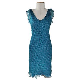 Autre Marque Vestido de seda Pauline B Multicor