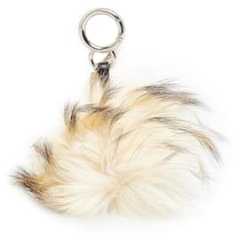Fendi-Fendi White Monster Key Chain-White