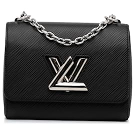 Louis Vuitton-Louis Vuitton Black Epi Twist MM-Black