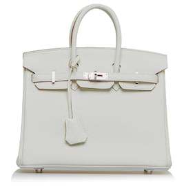 Hermès-Hermes White 2022 Togo Birkin 25-White