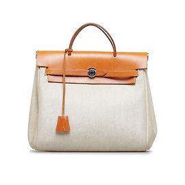 Hermès Hermes Marrón Herbag Horizontal Castaño Beige