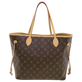 Louis Vuitton-LOUIS VUITTON Monogramme Neverfull MM Tote Bag M40156 Auth LV 41152A-Monogramme