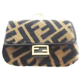 Fendi-fendi mini baguette-Brown