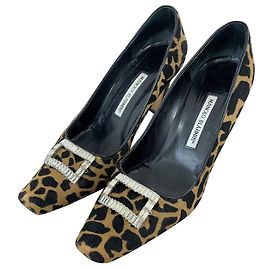 Manolo Blahnik Model Astocha 39 Leopard print