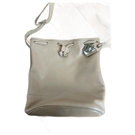 Longchamp Leather Handbag Beige Beige