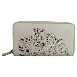 Salvatore Ferragamo Purses, wallets, cases Cream