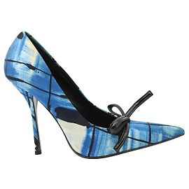 Prada Escarpins à nœud bleu Bleu