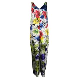 Moschino-Multicolor Abstract Print Jumpsuit-Other