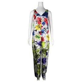 Moschino-Multicolor Abstract Print Jumpsuit-Other