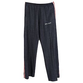 Calça folgada com elástico Palm Angels em algodão marinho Azul marinho