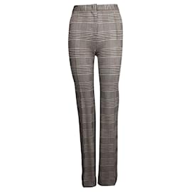 Pinko-Brown Checked Pants -Brown