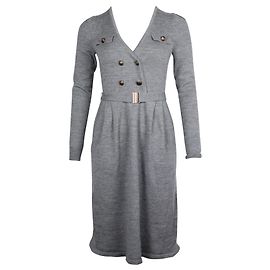 Marc by Marc Jacobs Graues Wollkleid Grau