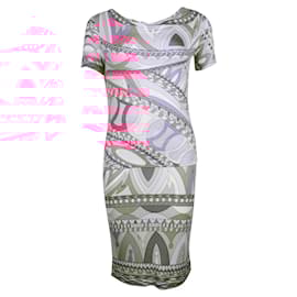 Emilio Pucci-pink, Purple & Cream Skirt & Top Set-Pink