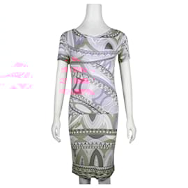Emilio Pucci-pink, Purple & Cream Skirt & Top Set-Pink