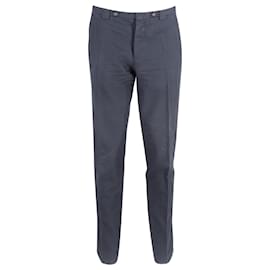 Maison Martin Margiela-Maison Margiela Tailored Smart Trousers in Navy Wool-Blue,Navy blue