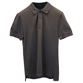 Tom Ford-Tom Ford Polo Shirt in Army Green Cotton-Green,Olive green