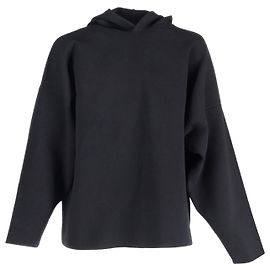 Klassisches Balenciaga-Kapuzenpullover aus schwarzer Viskose Schwarz
