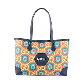 Gucci-Gucci Ophidia 100 Kaleidoworn Tote-Blue