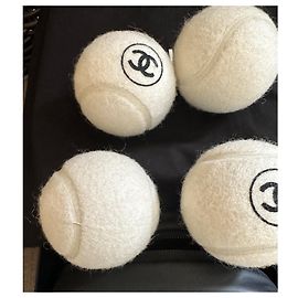 Juego de pelotas de tenis clásicas de CHANEL Blanco