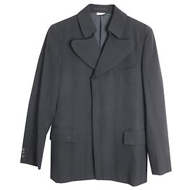 Comme Des Garcons Blazer Gessato Comme des Garcon in Lana Nera Nero