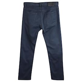 Prada-Prada Slim Fit Jeans in Navy Cotton-Blue,Navy blue
