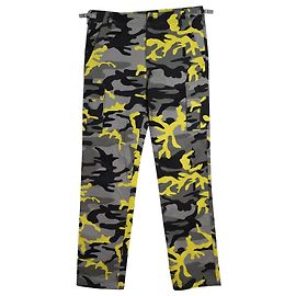 Balenciaga Pantalon cargo en sergé camouflage en coton multicolore Autre Imprimé python
