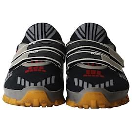 Prada-Prada Cross Section Sneakers in Multicolor Knit-Other,Python print
