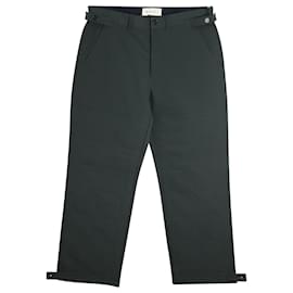 Marni-Marni Trousers in Dark Green Polyester-Green