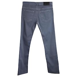 Prada-Prada Slim Fit Jeans in Light Blue Cotton Denim-Blue,Light blue