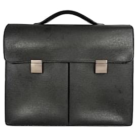 Louis Vuitton-Unisex handbag in black leather-Black