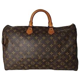 Louis Vuitton-Schnelle Modellhandtasche 40-Dunkelbraun