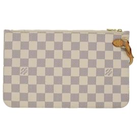 Louis Vuitton-LOUIS VUITTON Damier Azur Neverfull MM Pouch Accessory Pouch LV Auth yk6656b-Other