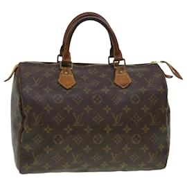 Louis Vuitton-Louis Vuitton Monogram Speedy 30 Hand Bag M41526 LV Auth 41000-Monogram
