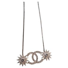 Collar de estrella de Chanel Hardware de plata
