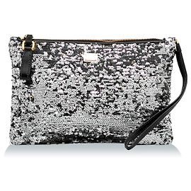 Dolce & Gabbana Dolce&Gabbana Silberne Clutch mit Pailletten Silber