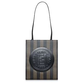 Borsa tote Fendi marrone pequin Marrone Marrone scuro