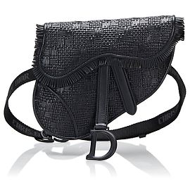 Sillín Dior Black Ultra Matte Woven Negro