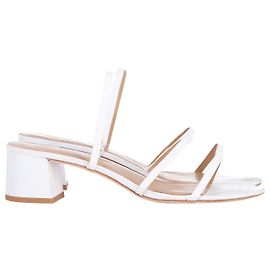 Sandali Reformation Menage in Nappa Bianca Bianco