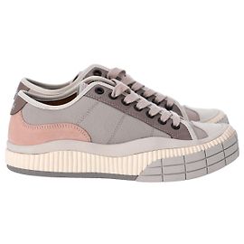Chloé Baskets Chloe Clint en Nylon Gris Autre Imprimé python