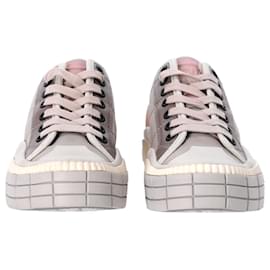 Chloé-Chloe Clint Sneakers aus grauem Nylon-Andere,Python drucken