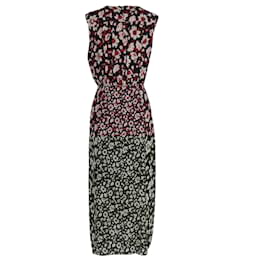Jason Wu-Jason Wu Tie-Detailed Pleated Midi Dress in Floral-Print Polyester-Other,Python print